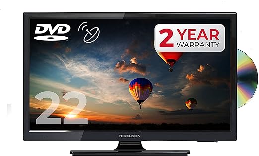 88 cm led 电视自拍高清 dvd 播放器和天蓝色调谐器,usb 和 hdmi